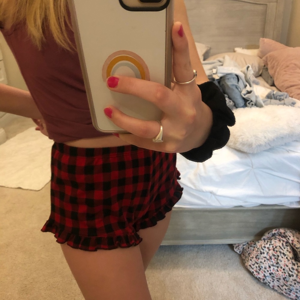 Cute plaid pj shorts